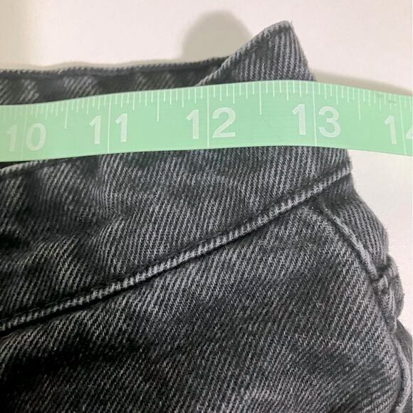 Zara Jeans Women Size 4 Black Ankle Fray Straight Leg High Rise - Picture 8 of 10
